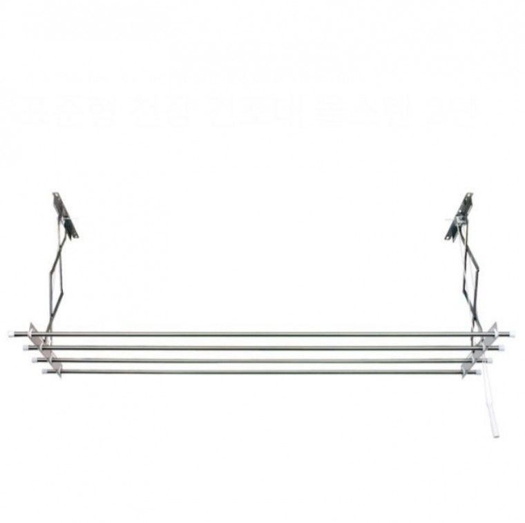 대형 스텐 베란다 천장 빨래 건조대 수동형 자바라 천정형 2M