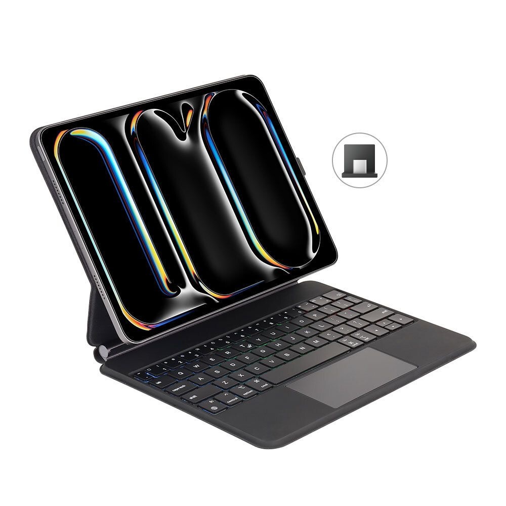 Shenzhen keysco technology co,.ltd 머레이 아이패드 M4 전용 스마트 포고핀 구조독 매직 키보드 커버 케이스 키스킨 포함