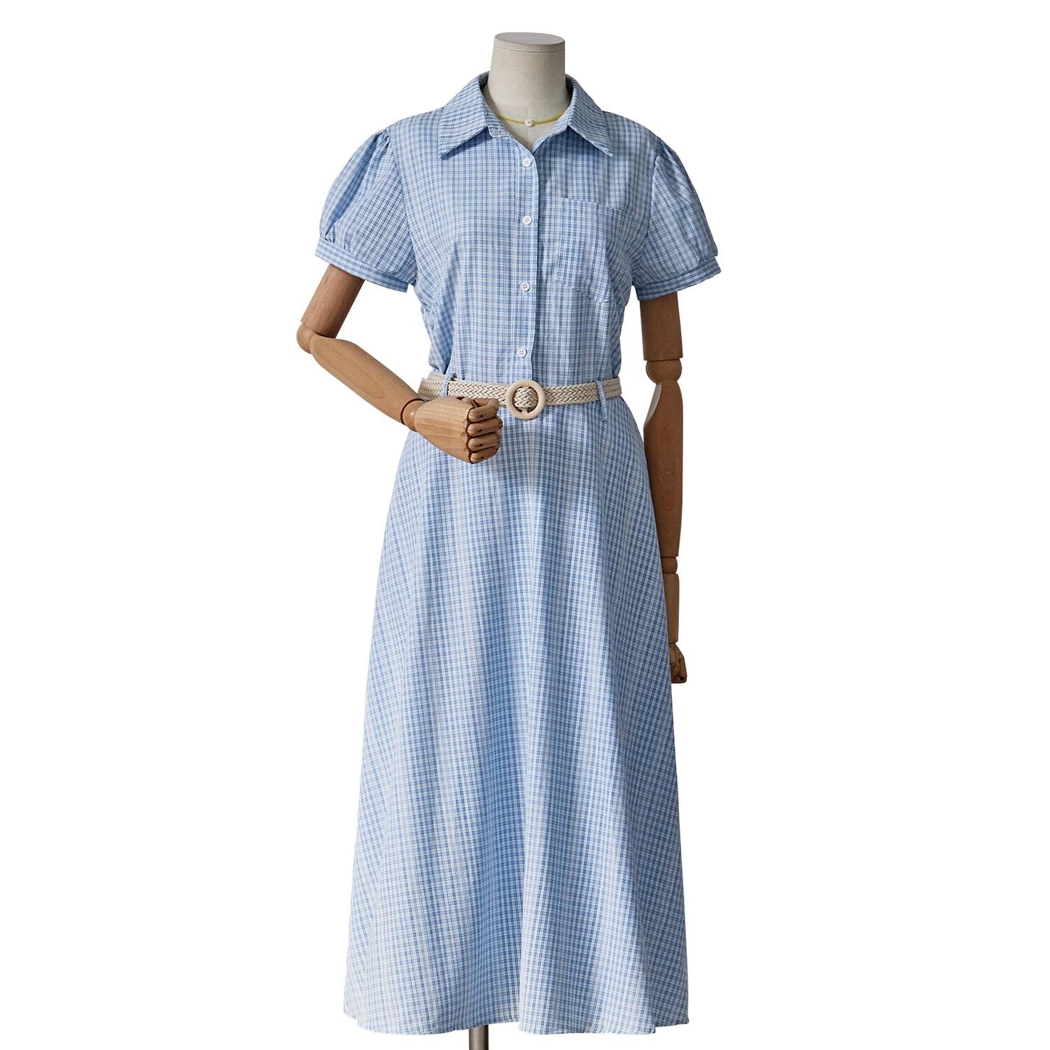 포커스 [모다아울렛][포커스]체크 웨빙 벨트 원피스 FM5E3OP3264 전주김제점