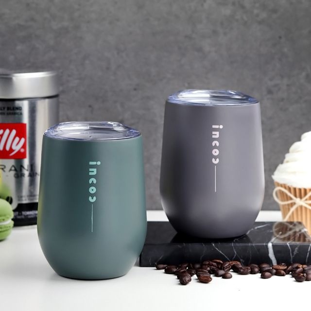 인콕 스테인레스 머그컵 와인 텀블러 340ml