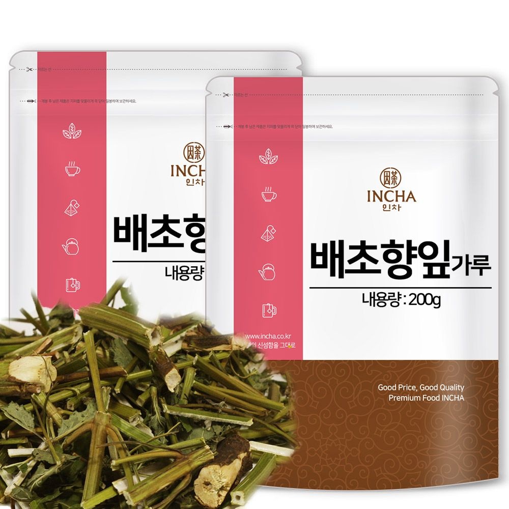 [오늘출발] 인차 국내산 배초향 곽향 방아잎 방앗잎 가루 분말 400g (200gx2개)