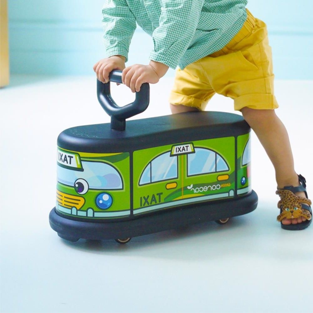 녹색택시 아기 붕붕카 타는 장난감 자동차 20개월 2살