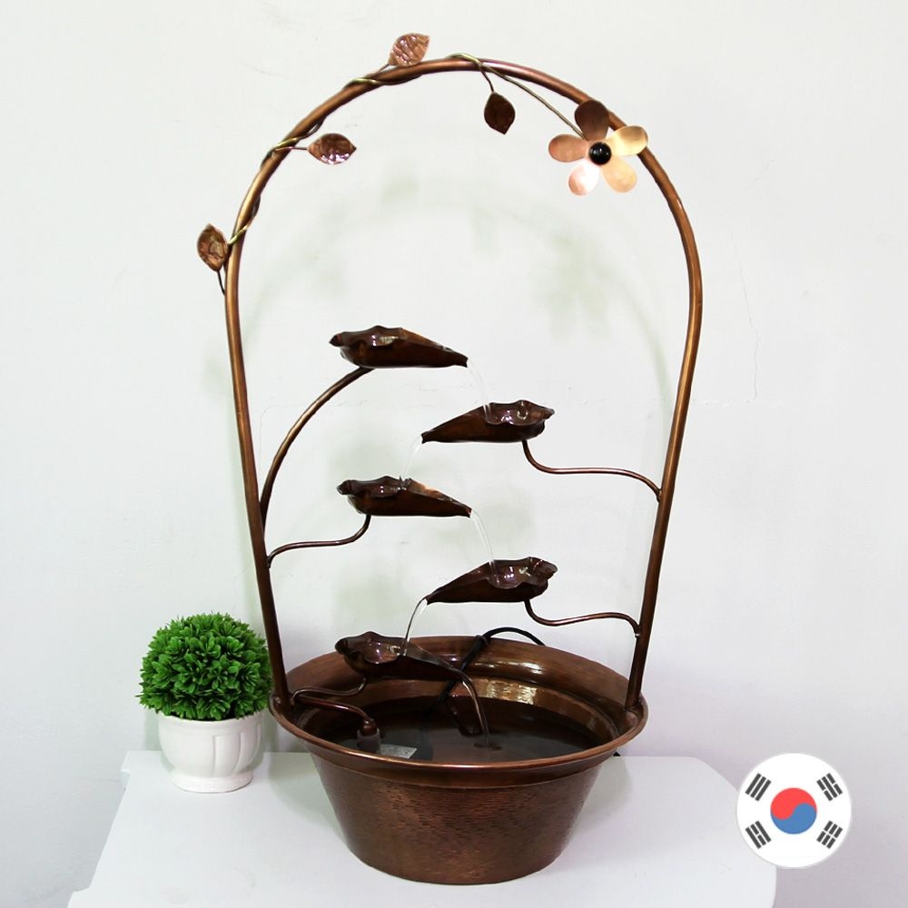 하이아트 꽃화원 폭포수 소형 동공예 실내분수대 HFS-316