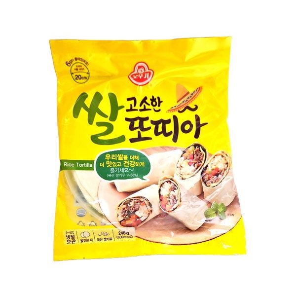 [오늘출발] (무)(냉장)오뚜기 고소한쌀또띠아240gX5개