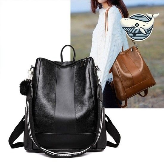 상품상세참조 다용도 숄더백 백팩 편리한 이어폰 홀 유용한 여자대학생백팩 남자가죽백팩 남자대학생백팩