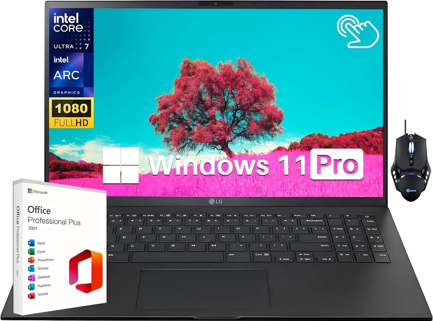 [해외] [새제품] LG 그램 15Z90S 15.6 FHD 터치스크린  인텔 코어 울트라7 155H, 16GB RAM,1TB SSD, 윈도우 11 Hom