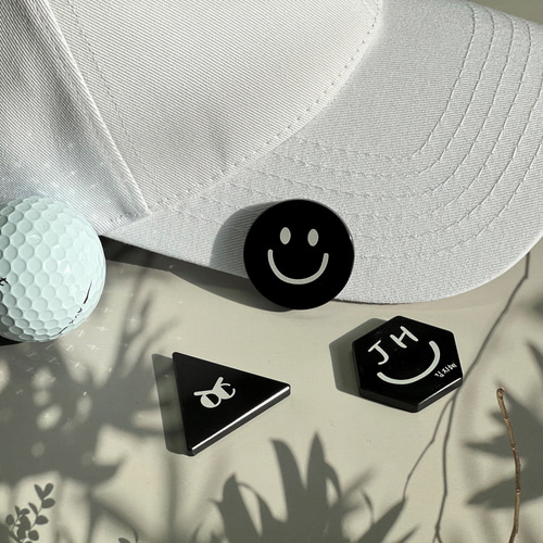 [자체제작]We.C 위씨 메탈 골프볼마커 커스텀 볼마크 이니셜 로고 각인 소량제작 단체주문 기념품 선물