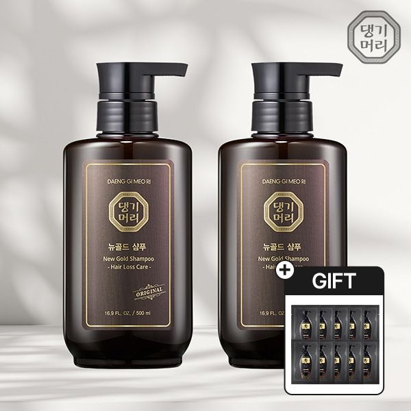 댕기머리 [1+1] 오리지널 뉴골드 샴푸 500ml+들애수샴푸 샘플 10매 증정