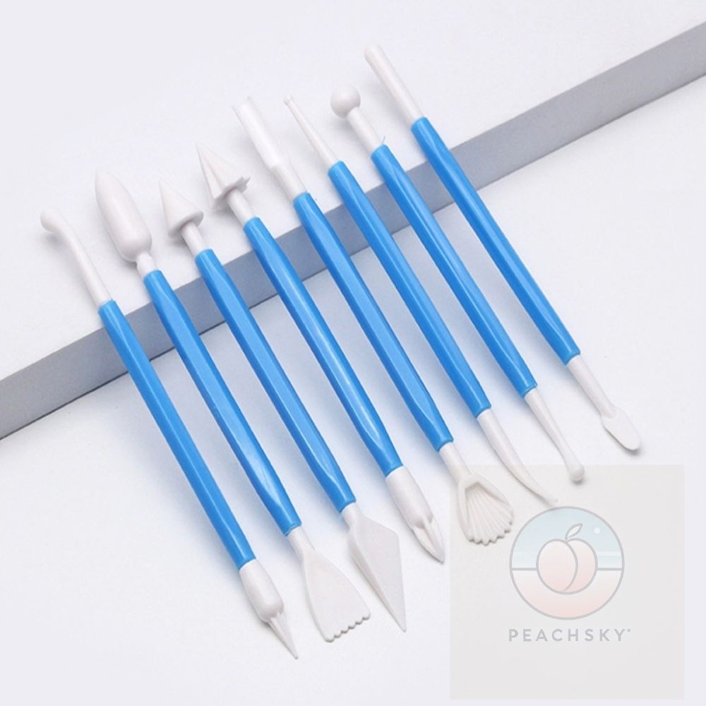 피치스카이 클레이 모양내기 세트(8P) 클레이도구세트 플레이도우클레이 클레이조각칼세트