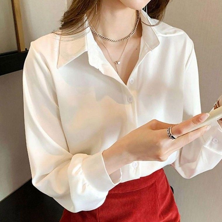 [STYLELUX]여자 기본 스타일 무지 깔끔한 카라 셔츠 블라우스 맨투맨 티셔츠 레이스 나시 형광