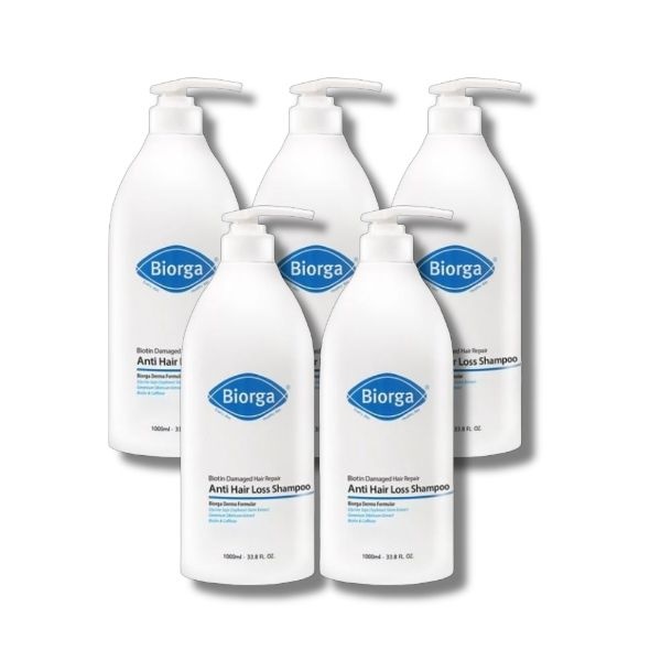 바이오가 바이오틴 손상모발개선 탈모완화 샴푸 1000ml 5개