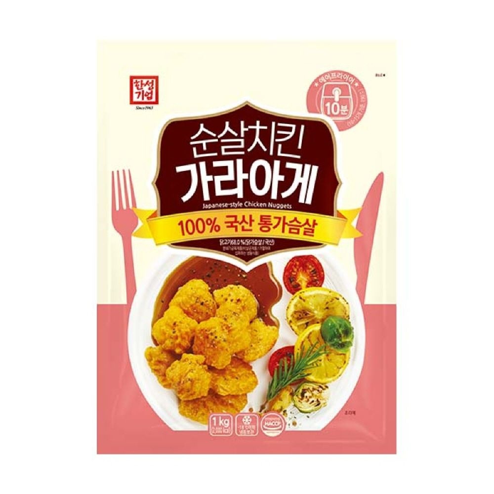 [롯데백화점] 한성기업 [한성기업] 순살치킨가라아게 1kg 1봉지 영양간식 가라아게 튀김