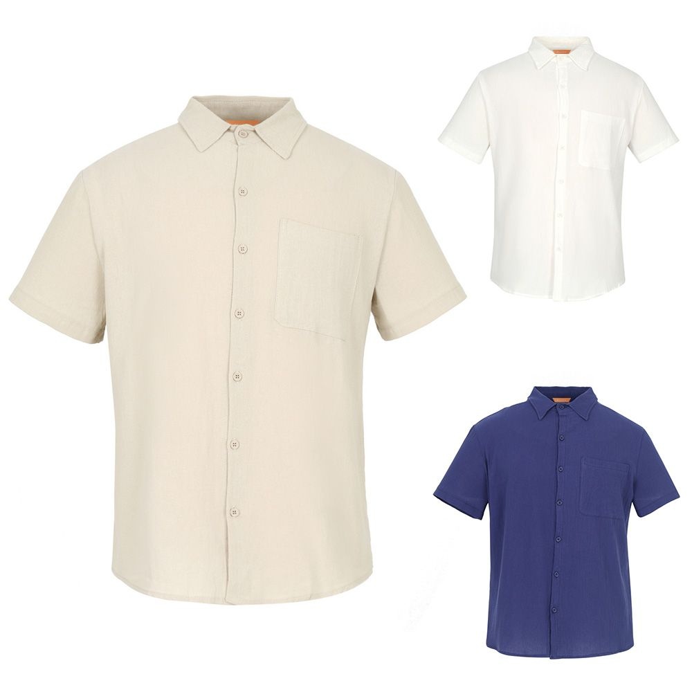 김영주 골프 [김영주골프] 여름 데일리 퓨어 마혼방 골프웨어 남성 린넨 반팔셔츠 KPMMTS80