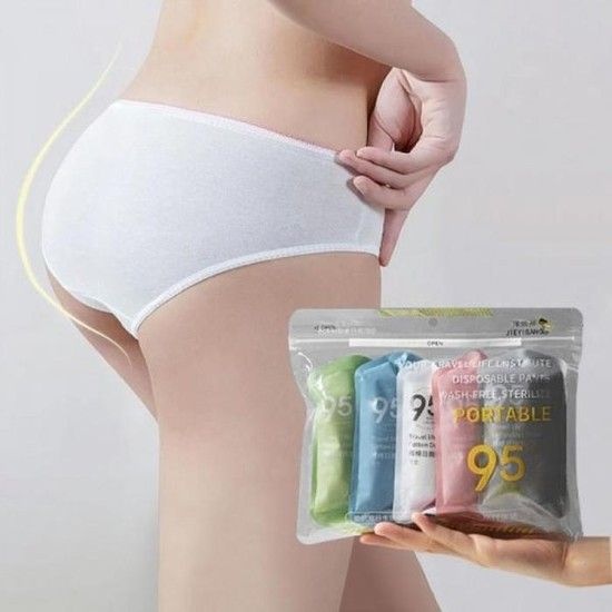 일회용팬티 여성팬티 5개세트 위생 출장 속옷 여행 순면 마사지 입원 개별포장