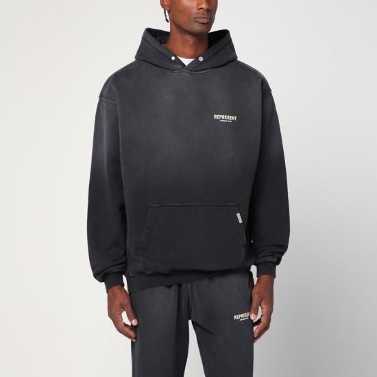리프레젠트 25FW 리프레젠트 후드 티셔츠 OCM41113CO Black