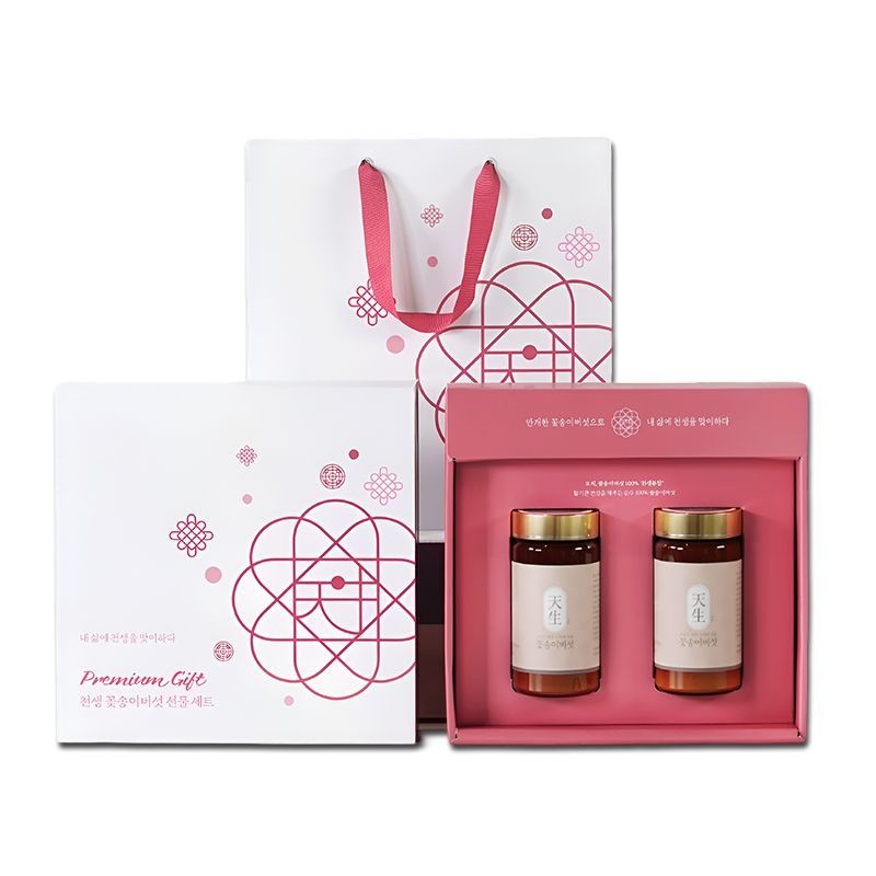 천생 꽃송이버섯 분말 선물세트 100G 2통 베타글루칸 면역력 친환경재배