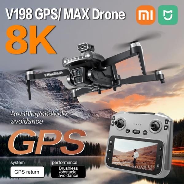[해외] Xiaomi V198 GPS MAX 드론 8K 레이저 장애물 회피