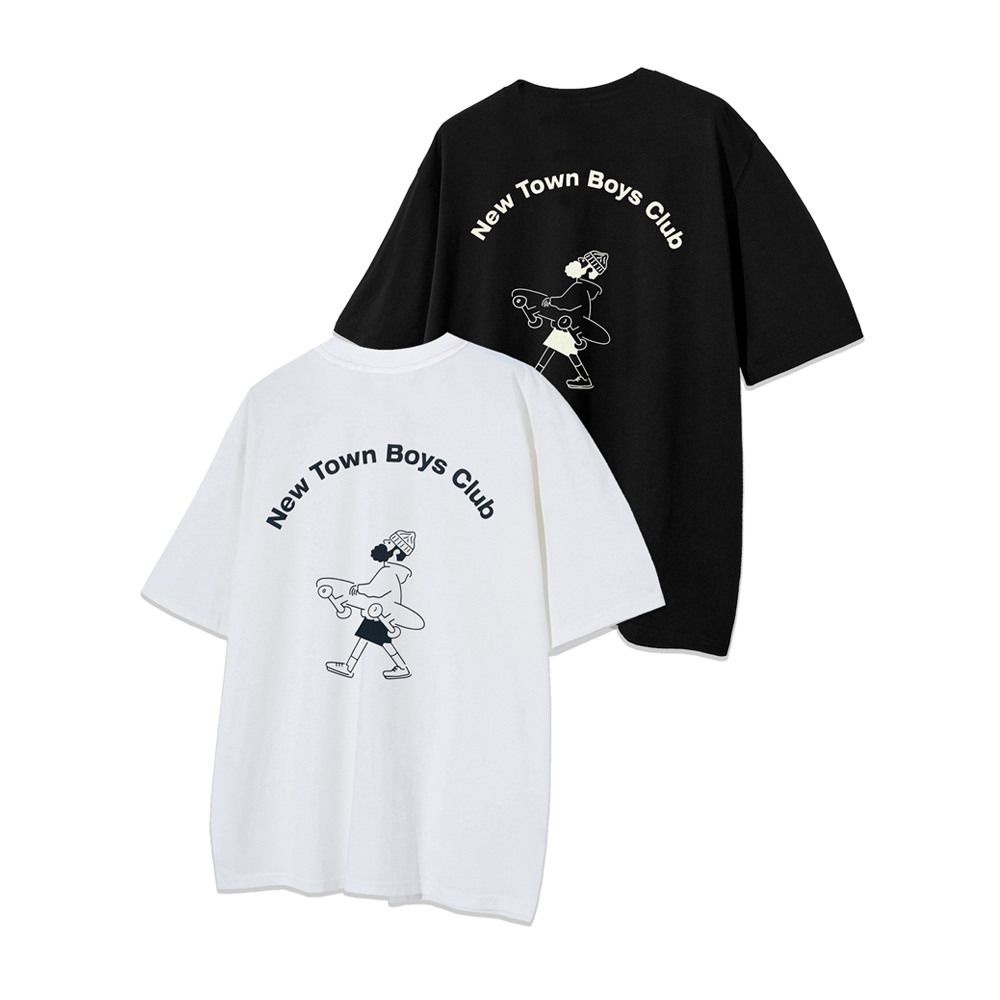 [패션플러스][엔티비씨][1+1] 뉴타운 스케이트 보더 반팔티