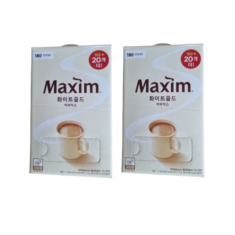 갓생쇼핑]동서식품 맥심 화이트골드 믹스 스틱 180개입 2개