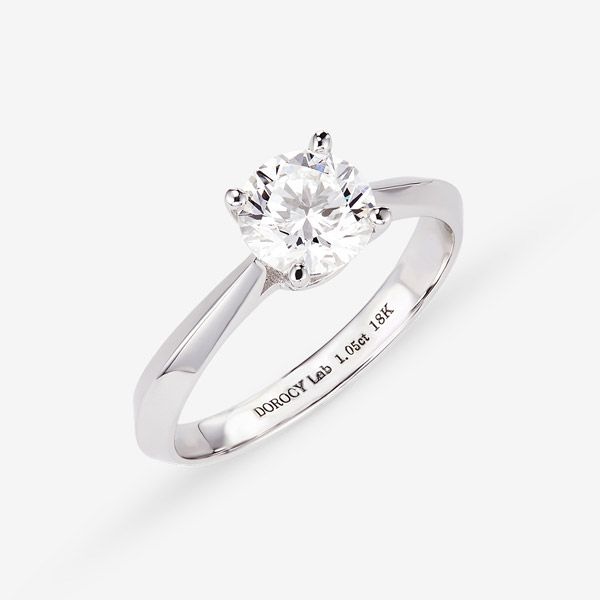 도로시 [도로시] 14K 18K 랩 다이아몬드 1캐럿 4프롱 솔리테어 반지