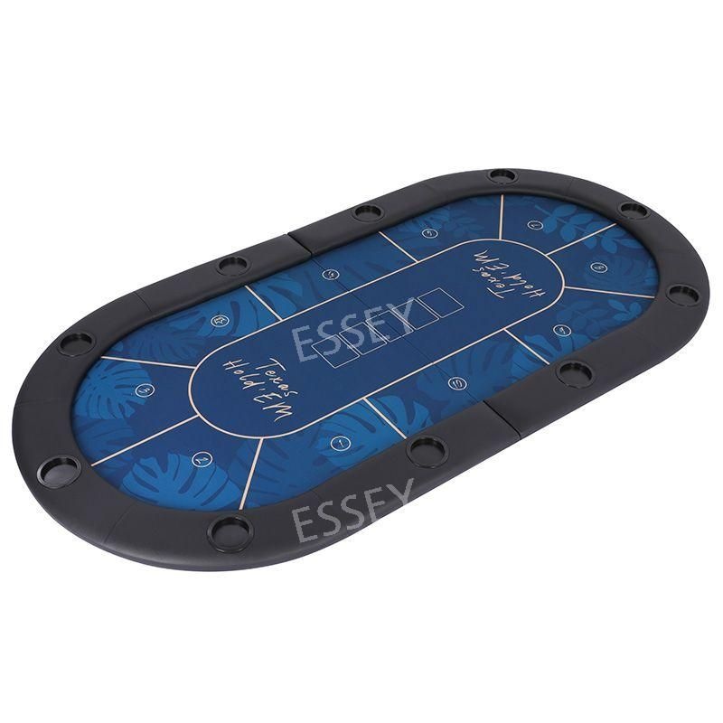 타원형테이블 텍사스 홀덤 카드게임테이블 데스크탑 접이식 카드