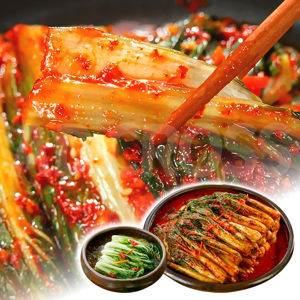 ㈜농업 법인회사 솔매 이인화 명인 남해 얼갈이 김치 겉절이 국내산 남해 전복 톳 육수 밥 반찬 국산 얼갈이 짜박 물 김치