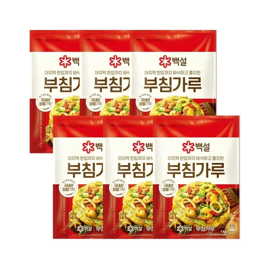 백설 부침가루 1kg x6개