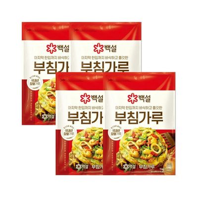 백설 부침가루 1kg x4개