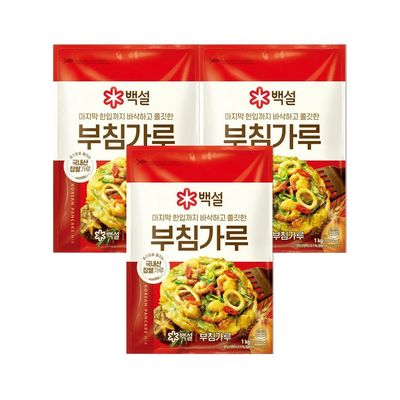 백설 부침가루 1kg x3개