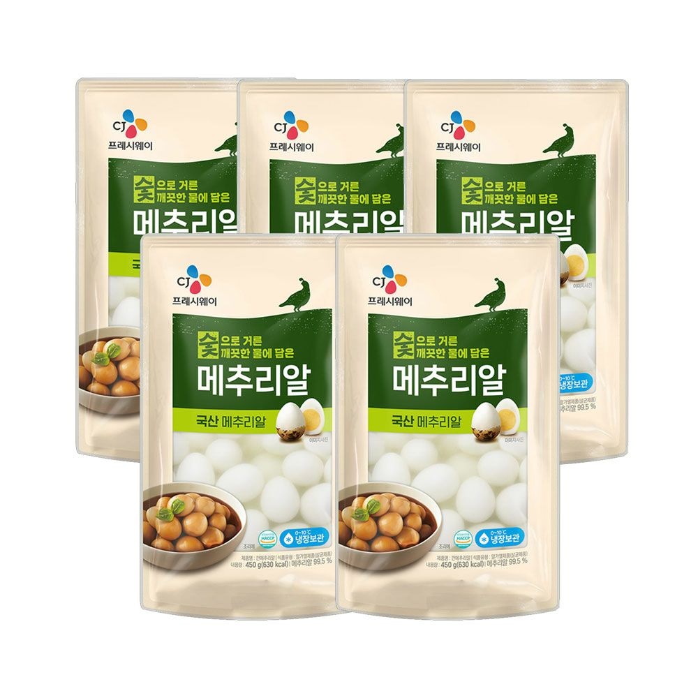 CJ제일제당 CJ 깐메추리알 450g x5개
