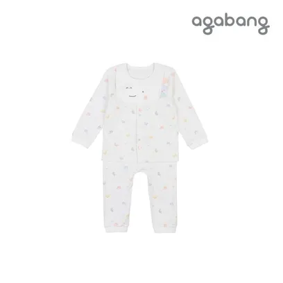 아가방 가을 미뇽오픈내의(턱받이)(O/WHITE)_01Q51760403