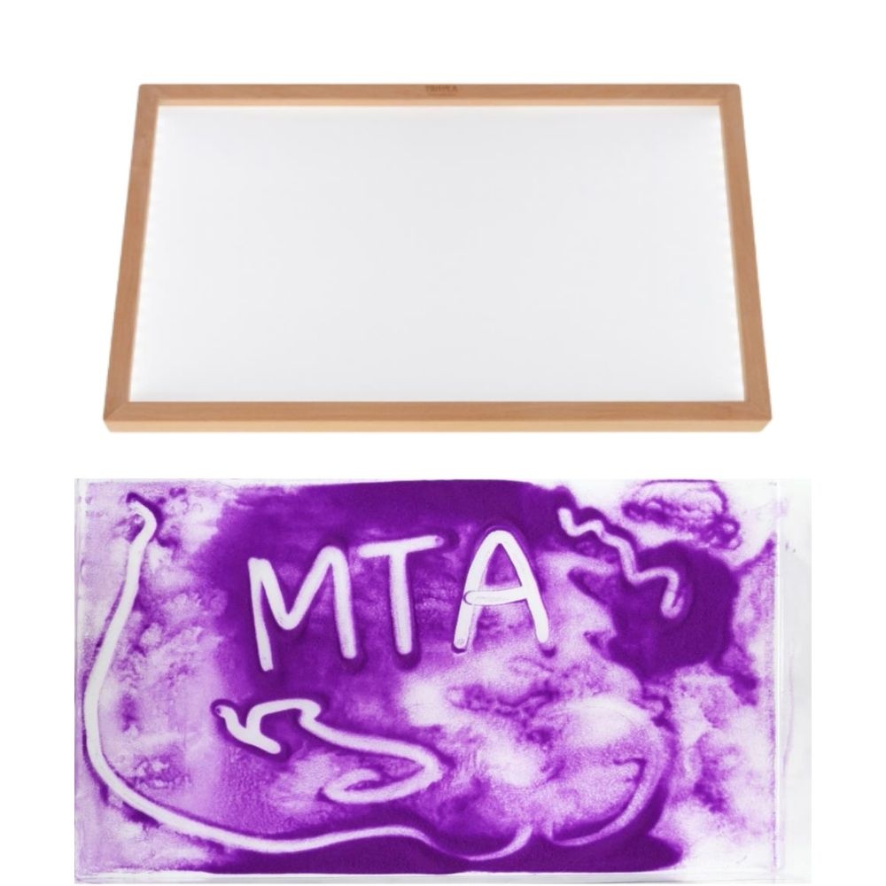 원목 샌드아트박스 불빛 모래놀이샌드박스 IQ 기본템