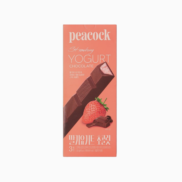 신상 피코크 딸기요거트 초콜릿 120g(40gx3개) 2개