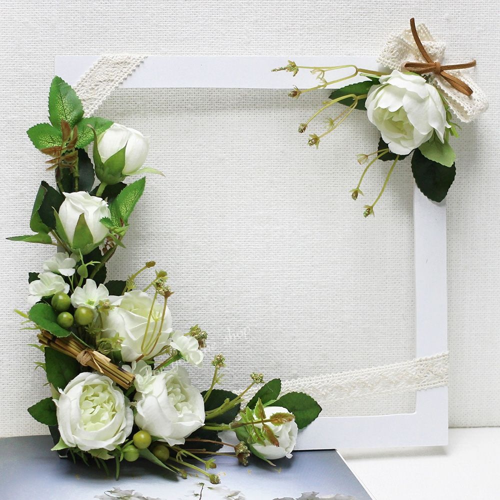 봉장미열매 장식 크림 납골당 리스 꾸미기 봉안당 추모꽃 납골함 조화 포유더샵