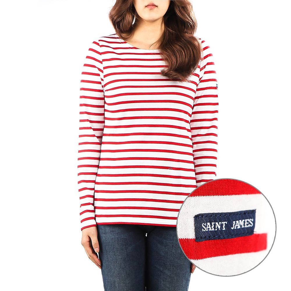 세인트제임스 세인트제임스 [5% 중복할인] 여성 밍콰이덤 긴팔 티셔츠 (0237 KD)