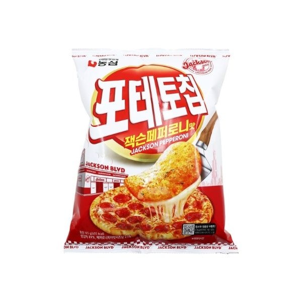 농심 포테토칩 잭슨페퍼로니맛 105g 5개