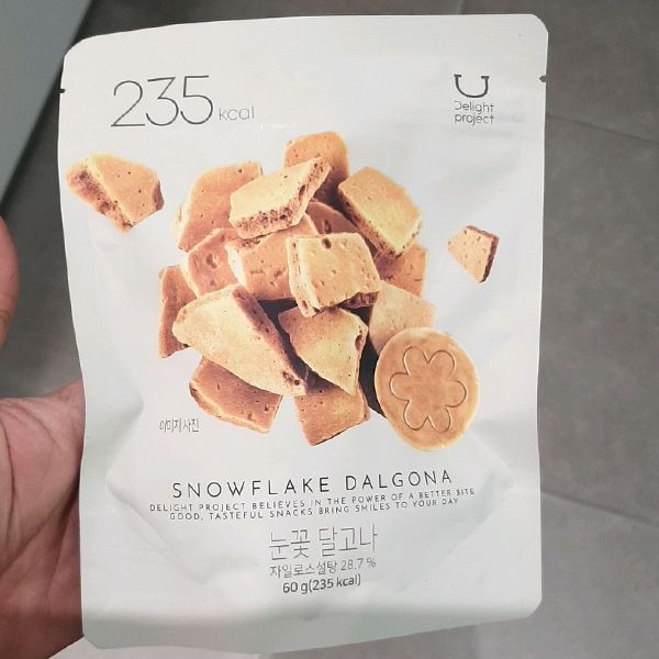 딜라이트 프로젝트 눈꽃 달고나 60g