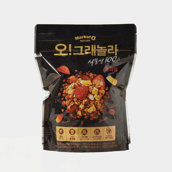 오리온 오그래놀라 식물성100% 통과일 350g 2개 탕비실 사무실 간식 과자