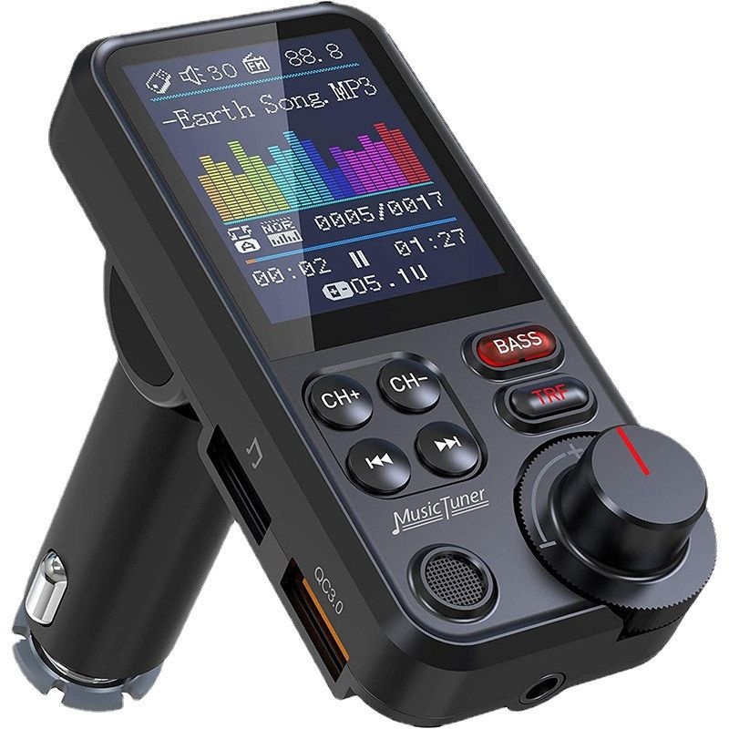 [해외] 차량용 블루투스 무선 카팩 스테레오 리시버 핸즈프리 MP3 고속 충전 고음질