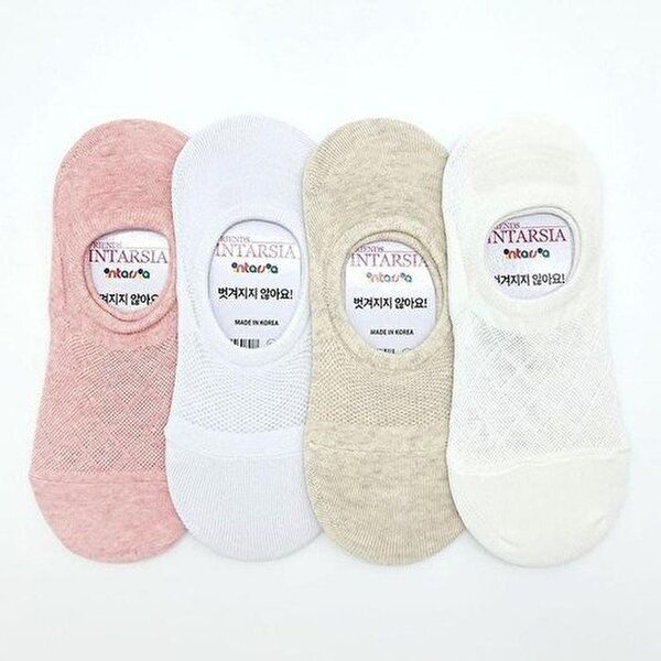 [셀러허브 1][HYD6GH54_56]여름양말 발등메쉬 여자양말 4켤레묶음