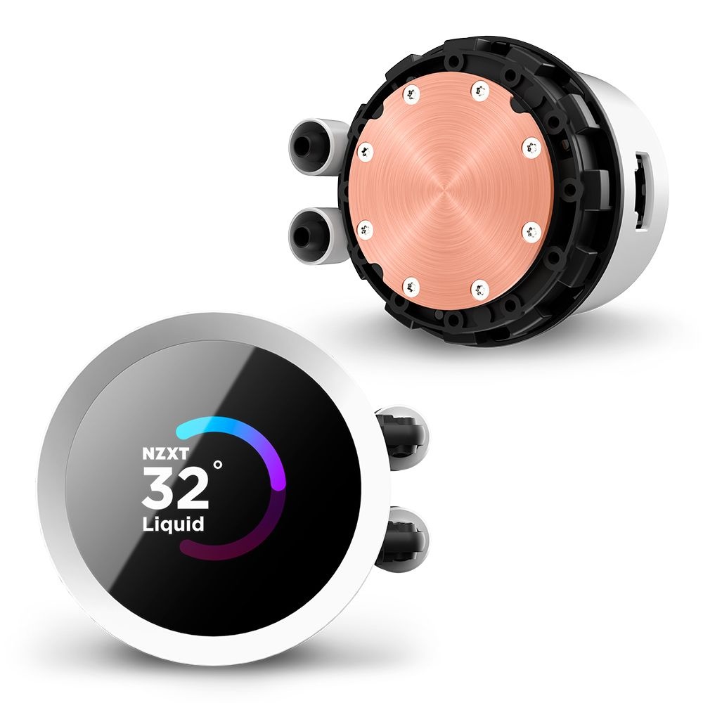 NZXT KRAKEN 360 RGB 화이트 크라켄 3열 수랭쿨러 인텔 AMD CPU용 RGB 수냉쿨러 6년보증 TFT패널 PWM제어 360mm 국내정품