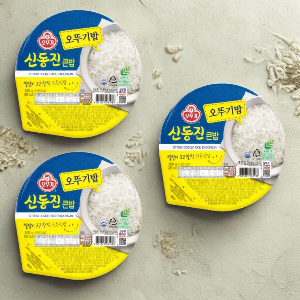 슈기슈기협력사 오뚜기큰밥 맛있는 신동진 밥 대용량 300g 18개