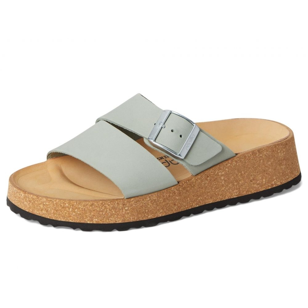 파필리오 바이 버켄스탁 알미나 플랫폼 샌들 - 누벅 퓨어 세이지