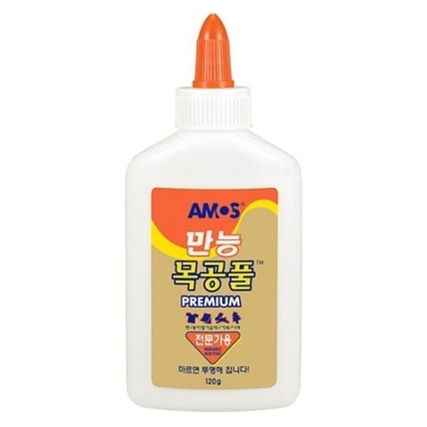 4000 목공풀 120g 아모스 (공작용 양면 만능본 드 목공본 드 ...