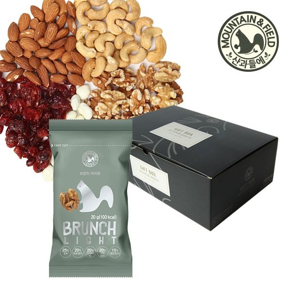 산과들에 산과들에 (현대Hmall) [산과들에] 하루 한줌견과류 브런치라이트 50봉 선물세트