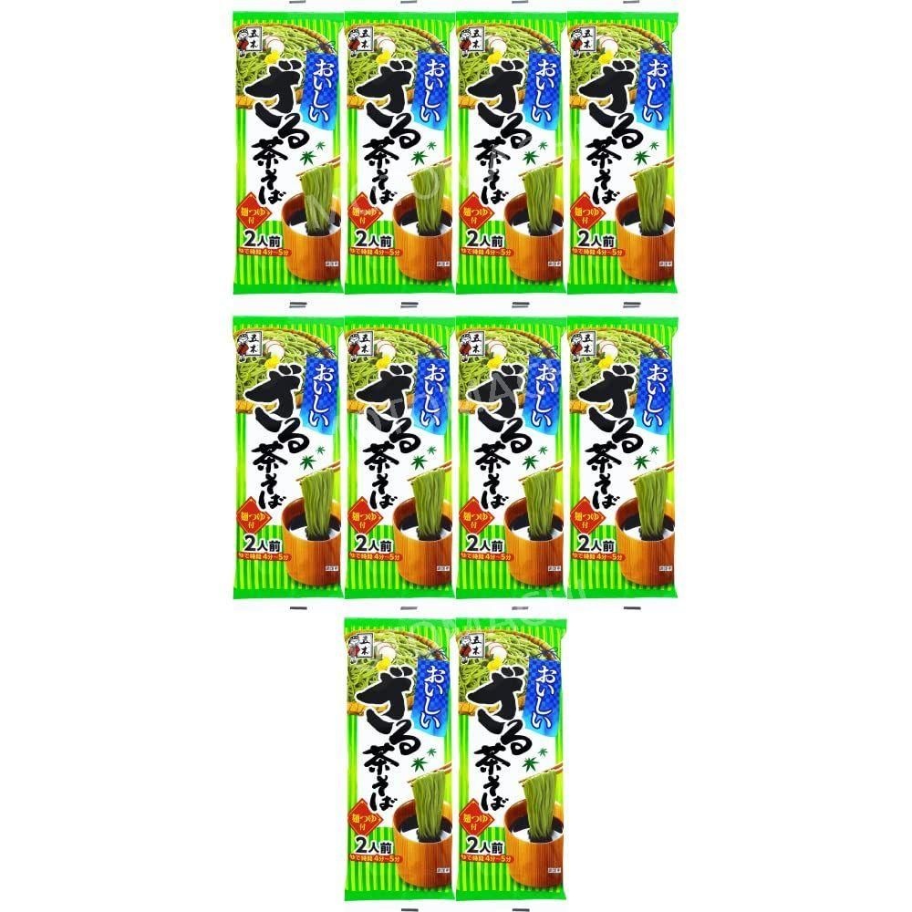 상세참조 [해외] 일본 이츠키푸드 녹차 메밀소바면 160g x 10개