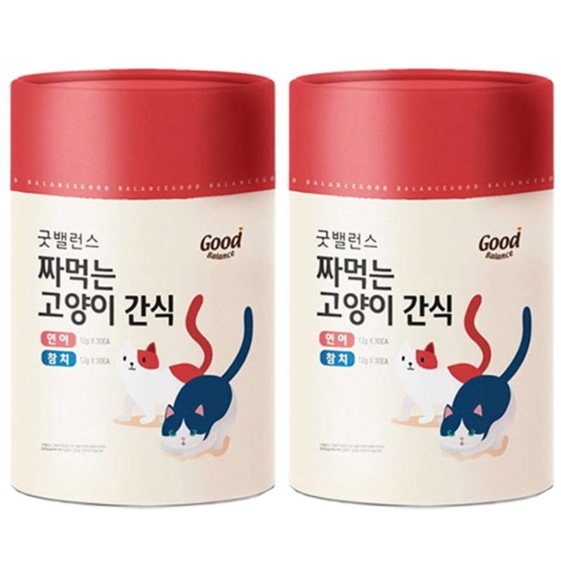 굿밸런스 짜먹는 간식 참치+연어 60p x 2개