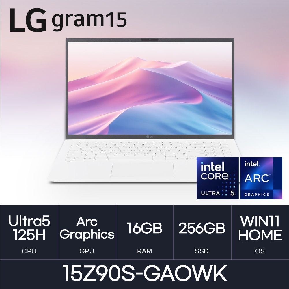 HP LG전자 그램15 LG 15Z90S-GAOWK WIN11 ( D5-16GB / 256GB ) HMC 15인치 사무용