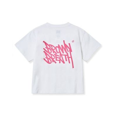 ★BROWNBREATH★ DONT MESS TEE WHITE TOP - Brownbreath Online Store