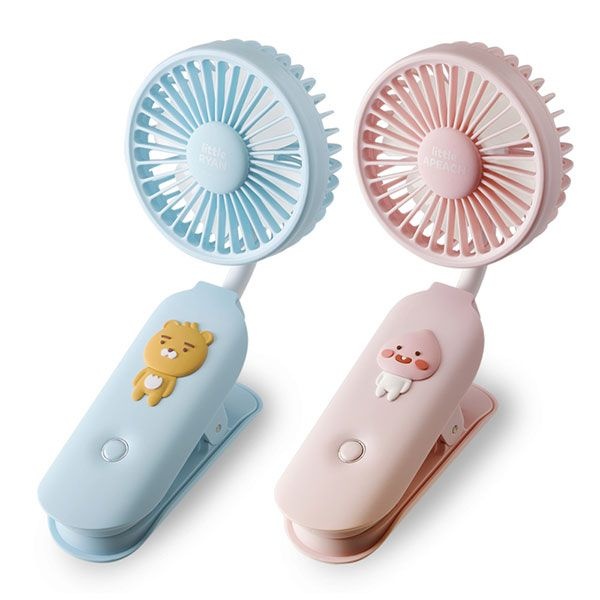[B급] 카카오프렌즈 휴대용 선풍기 집게형 유모차선풍기 라이언